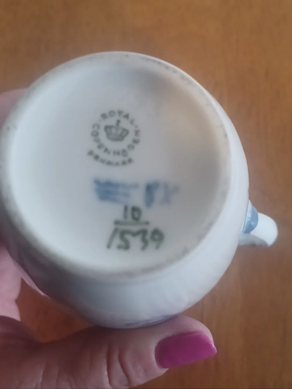 8 Piece Royal Copenhagen Tea Set Blue Flowers (Bia Blomst Svejfet) Pattern